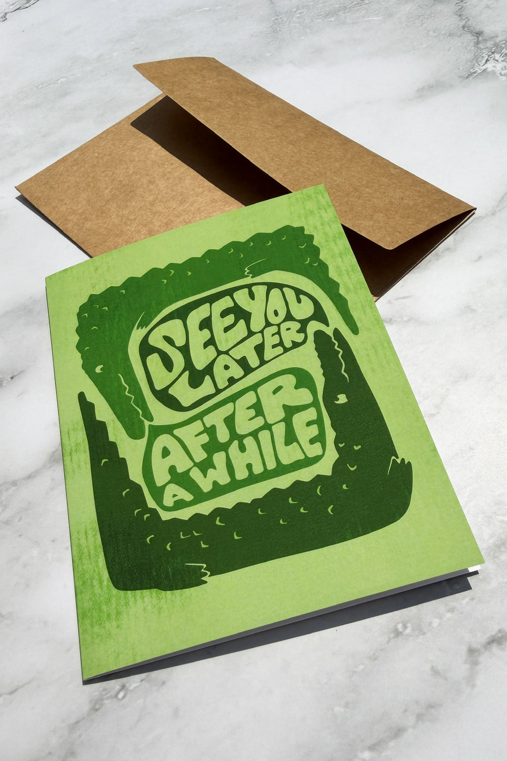 See ya later Alligator After a while Crocodile Greeting Card