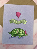 Time to Shell-ebrate Turtle Celebration Greeting Card