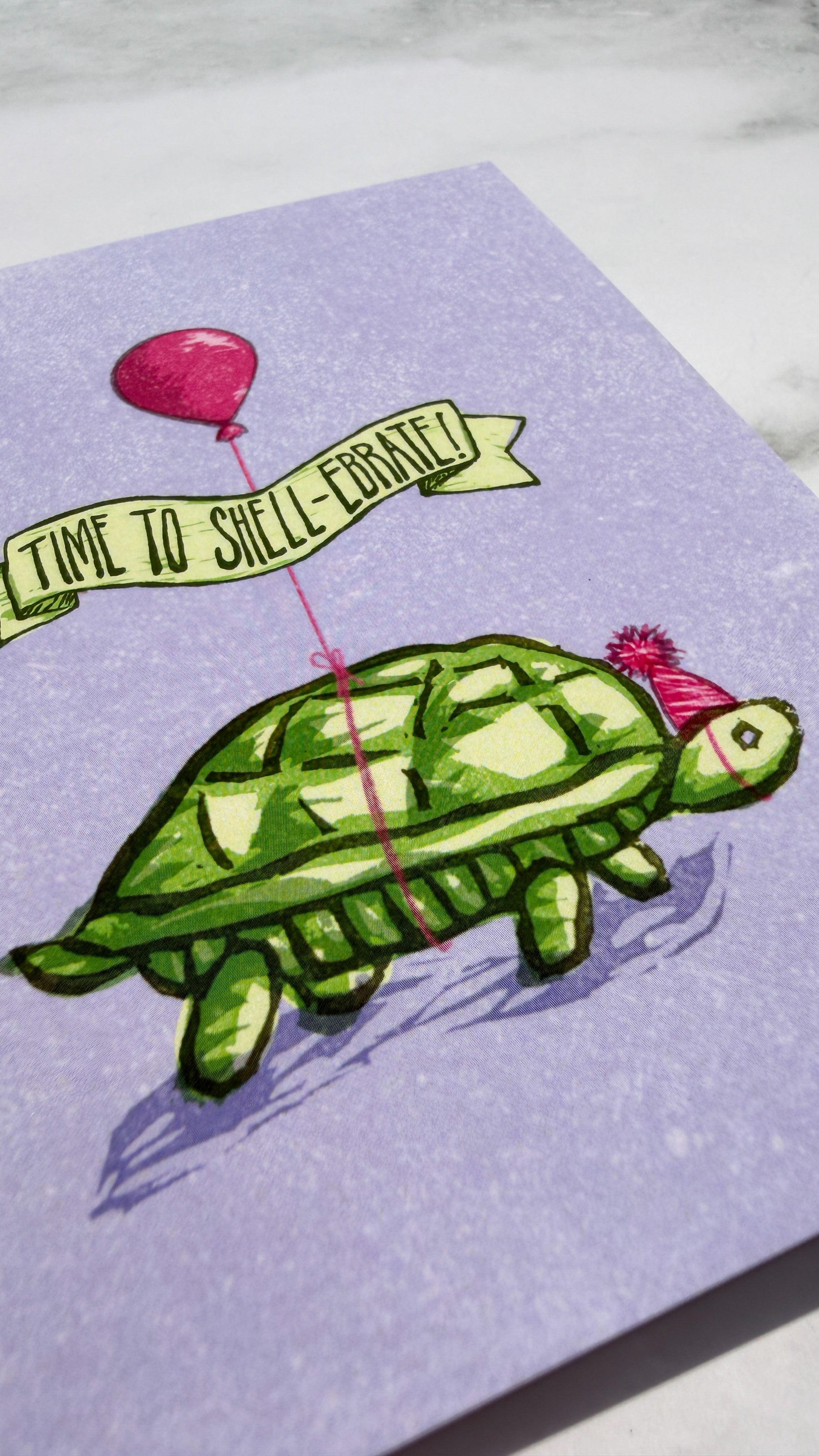 Time to Shell-ebrate Turtle Celebration Greeting Card