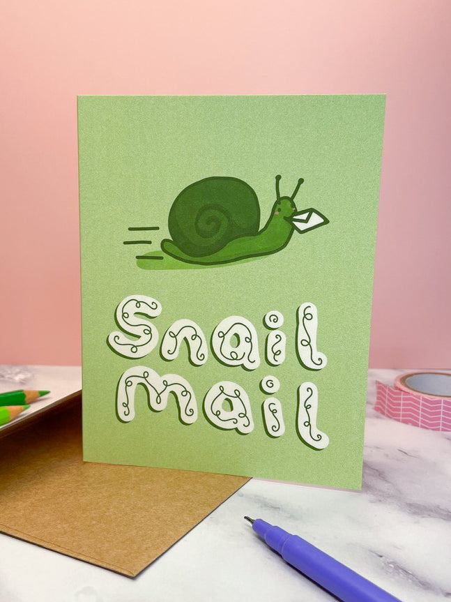 Snail Mail Greeting Card