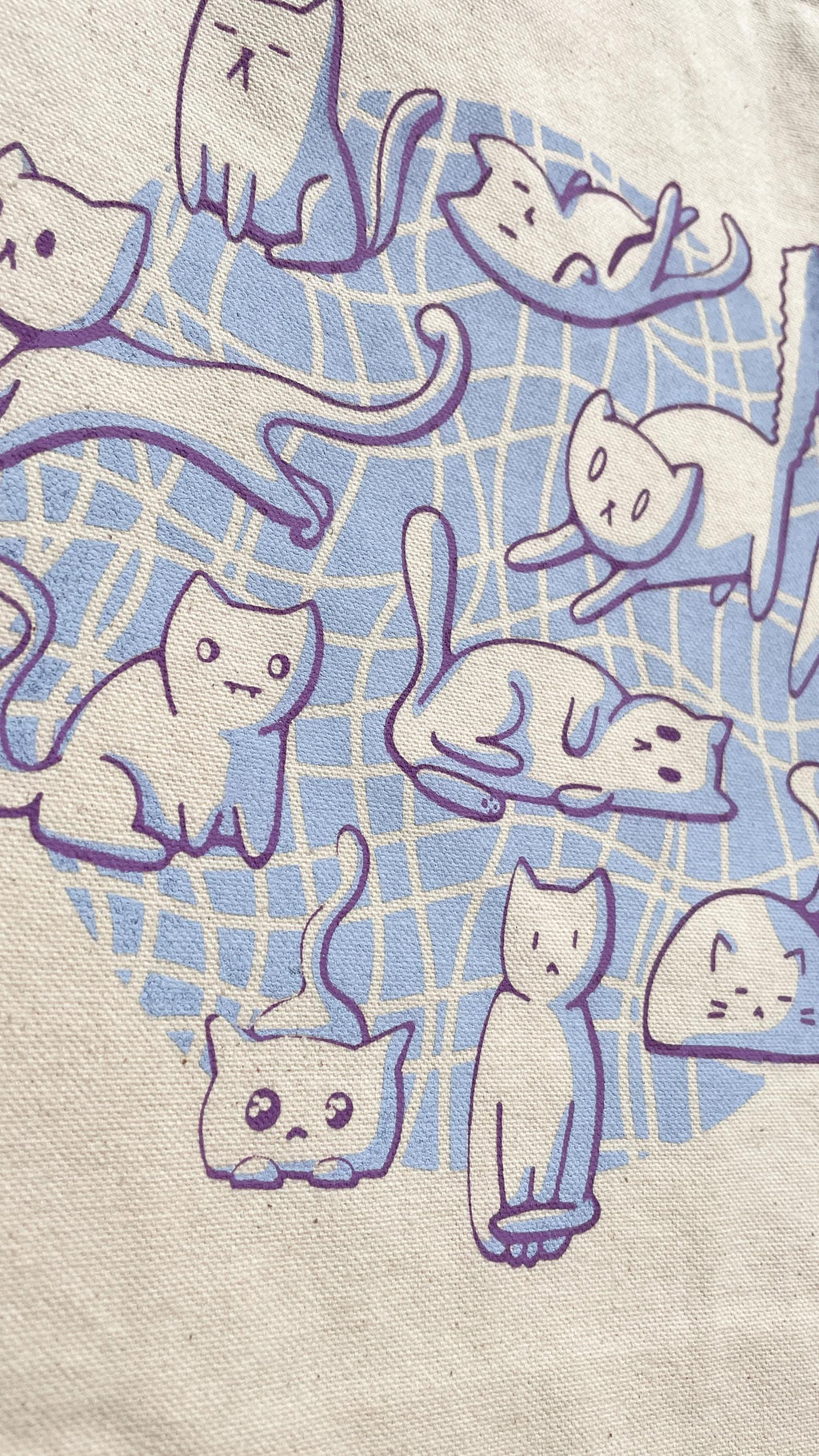 Circle of Cats Canvas Tote