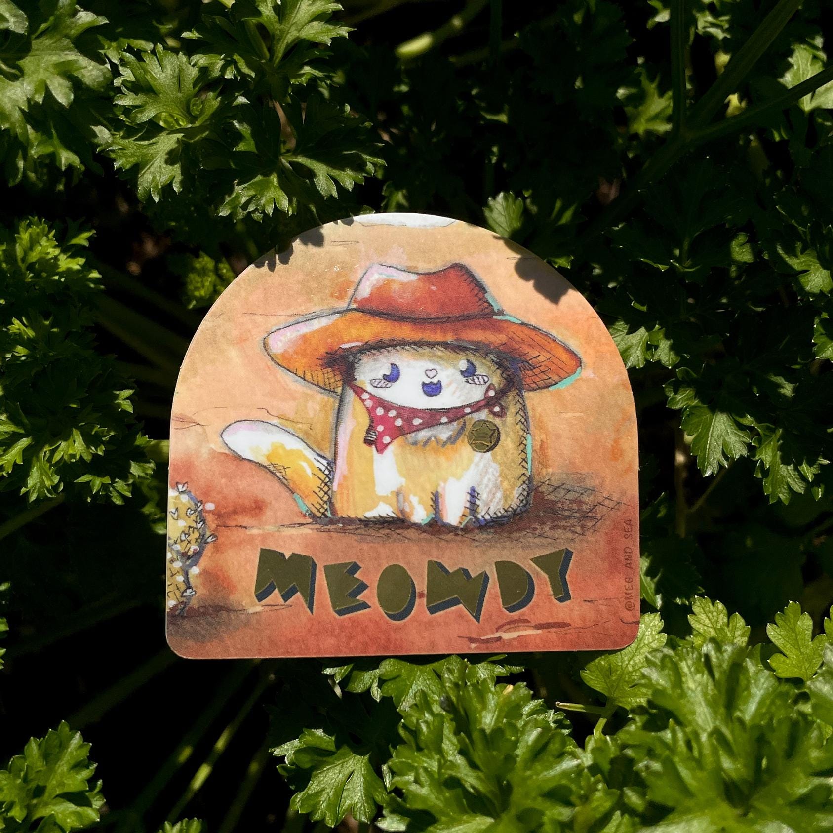 Meowdy Vinyl Sticker