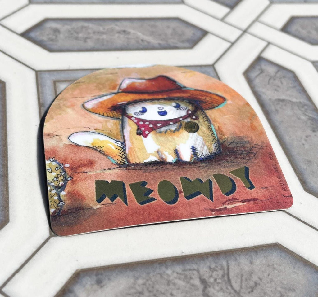 Meowdy Vinyl Sticker