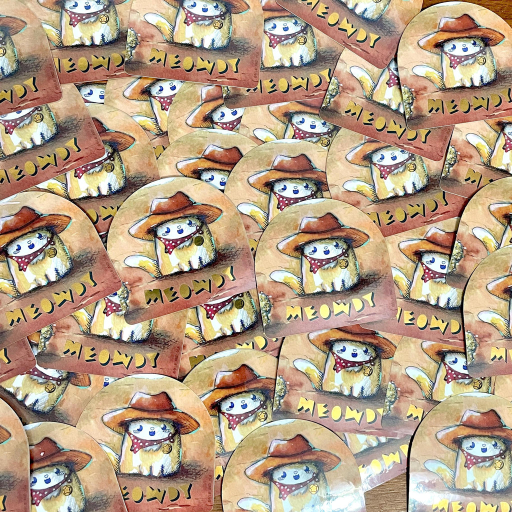 Meowdy Vinyl Sticker