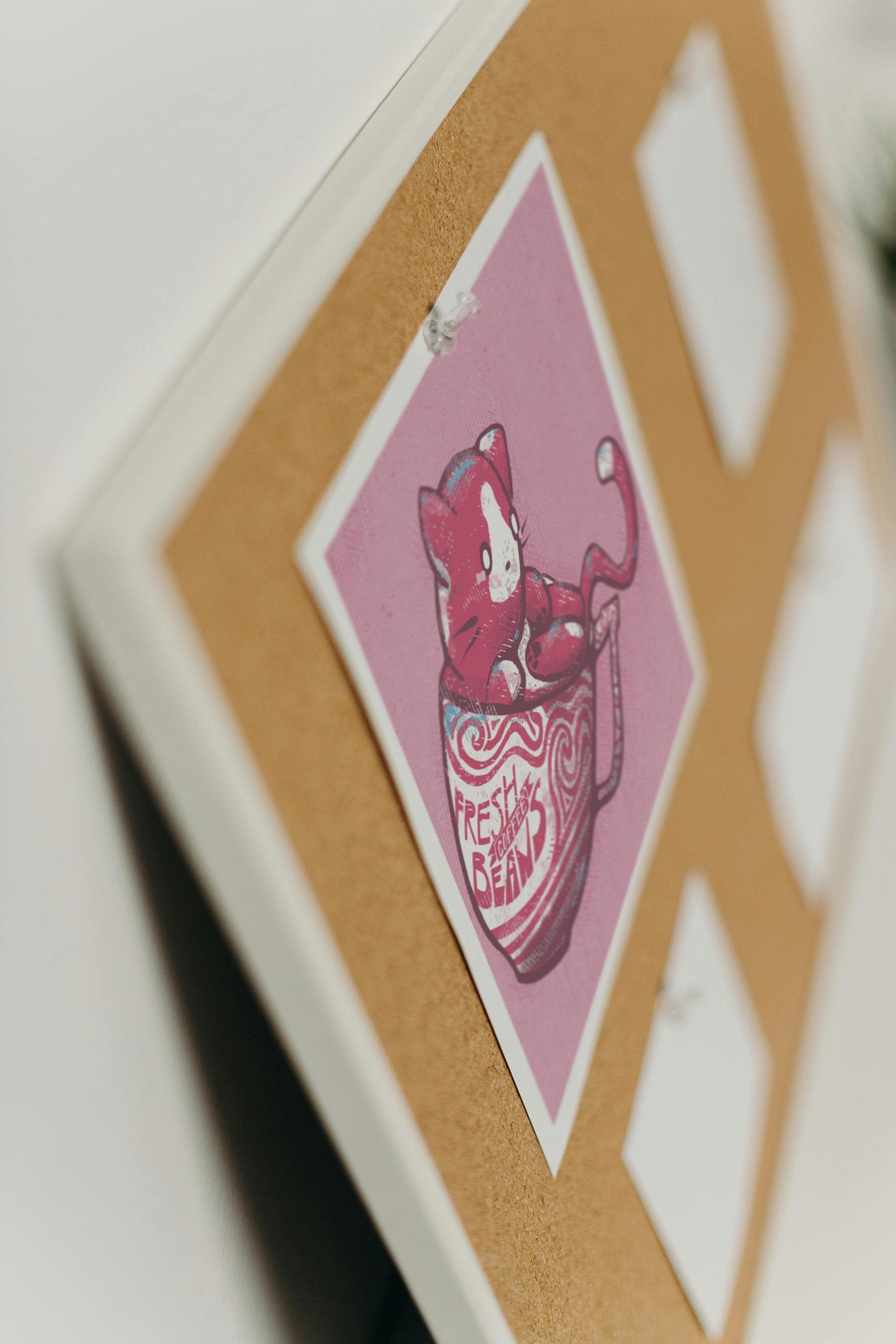 Coffee Cat Mini Print