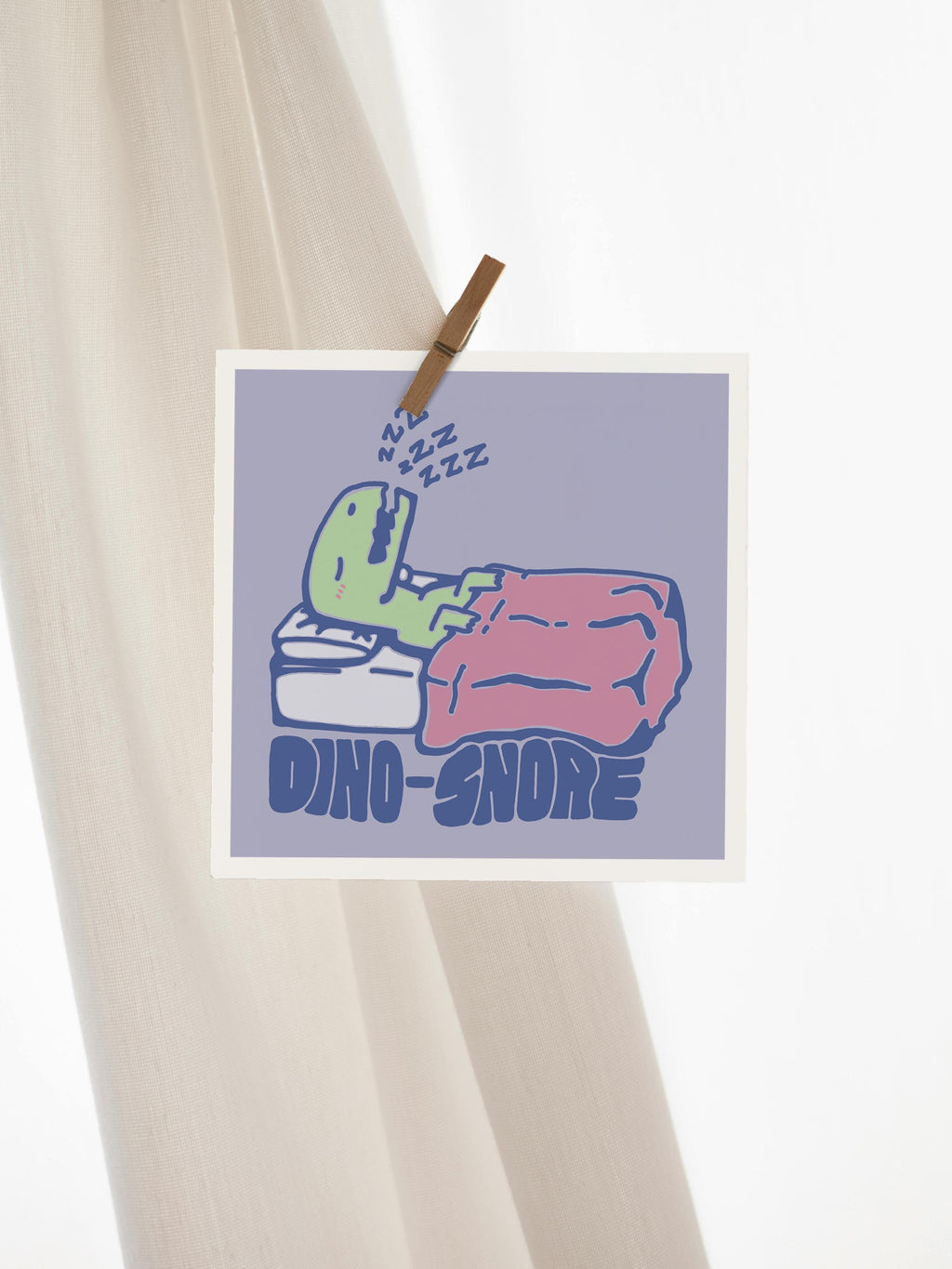 Dino-Snore Mini Print