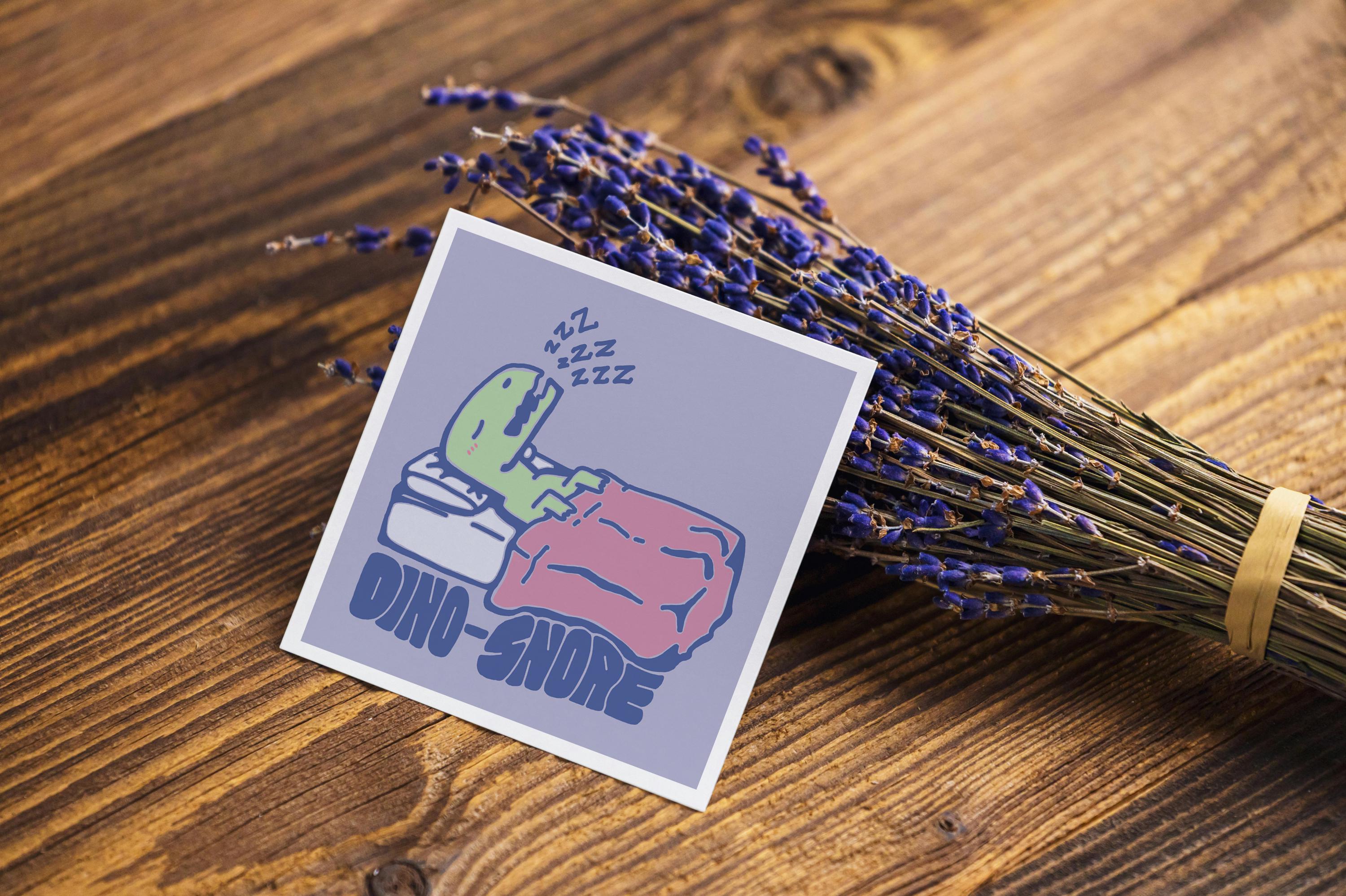 Dino-Snore Mini Print