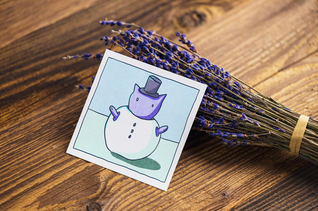 Seasons Cat - Winter - Mini Print