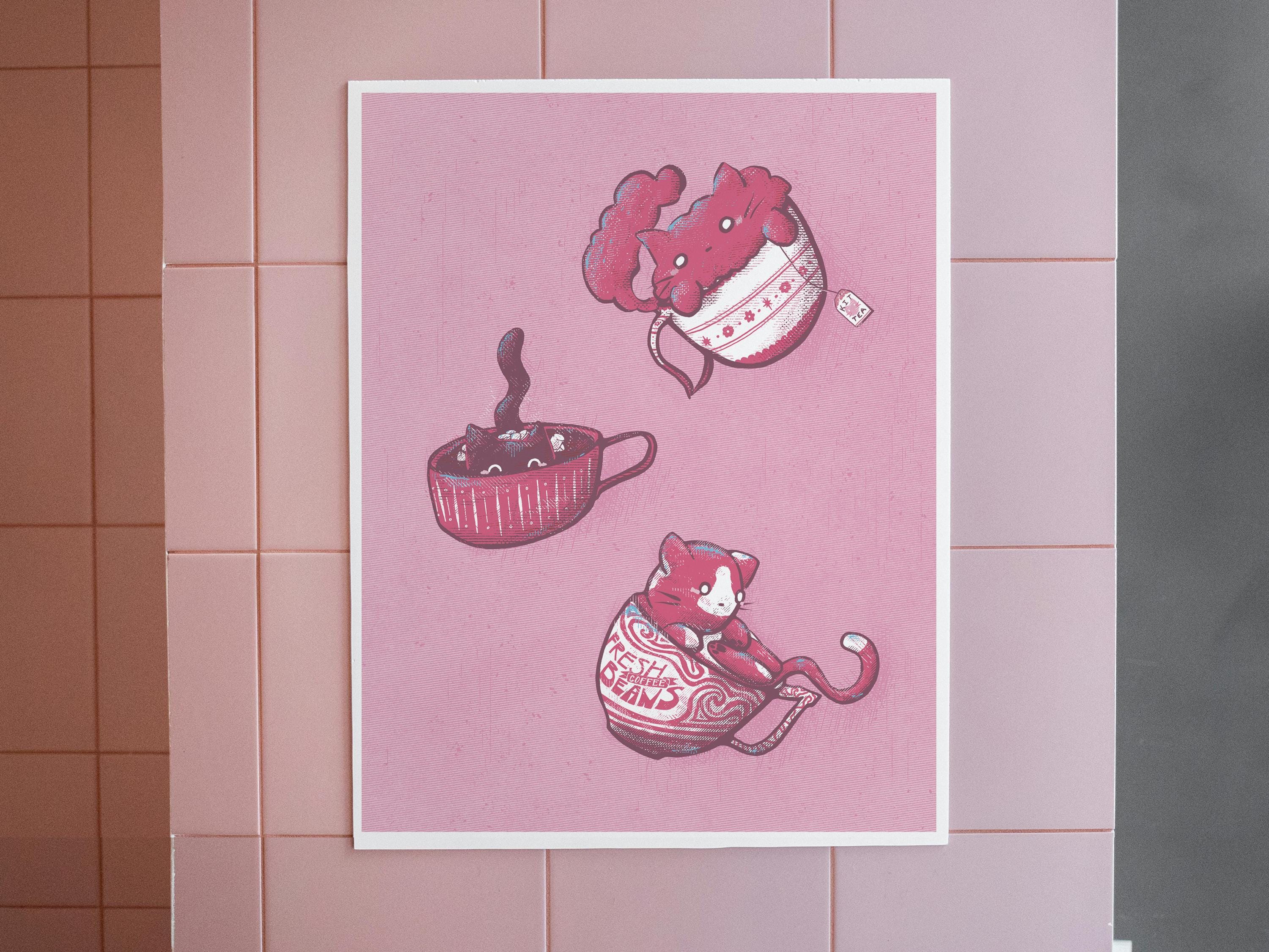 Kit-Teas - Art Print 11x14