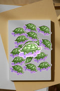 Skateboard Turtle Vinyl Sticker