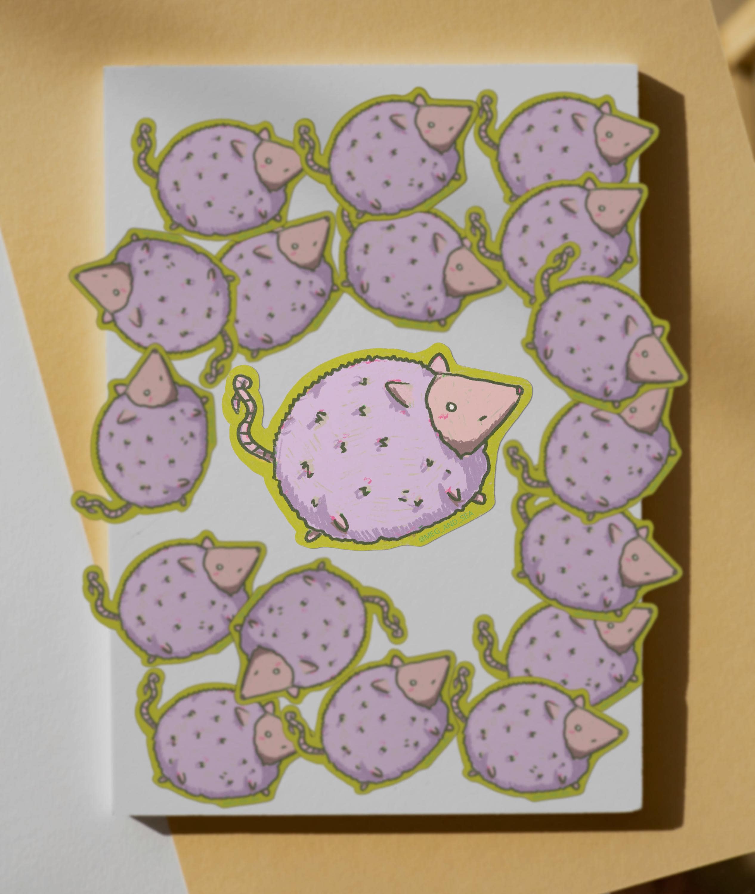 Silly Possum Vinyl Sticker