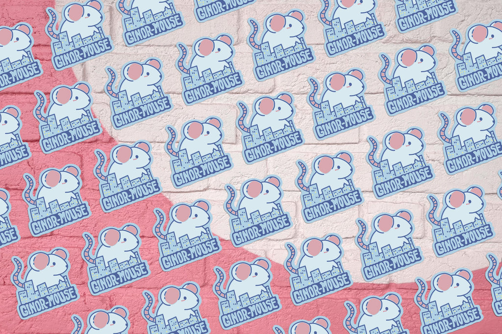 Ginor-Mouse Vinyl Sticker