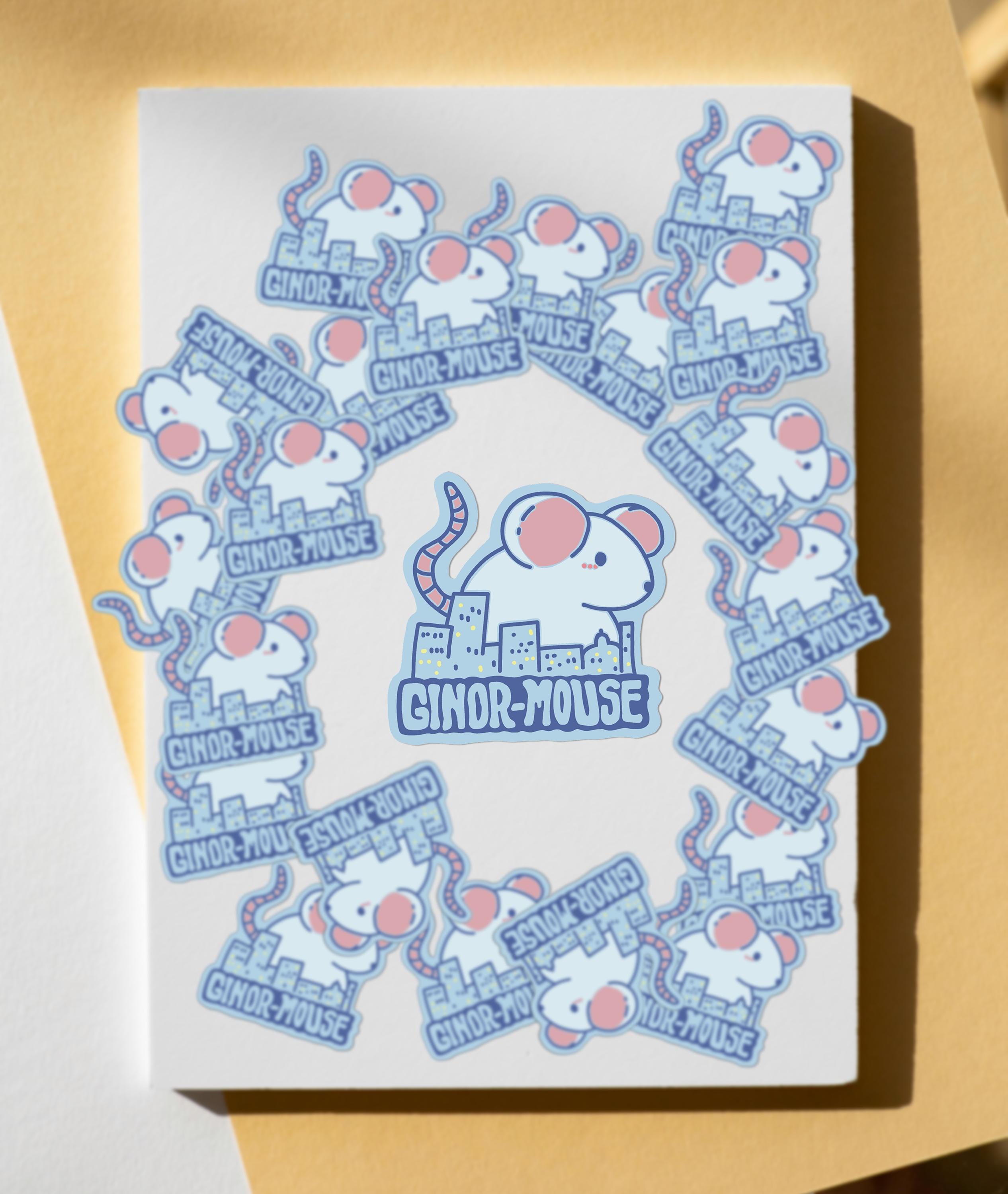 Ginor-Mouse Vinyl Sticker