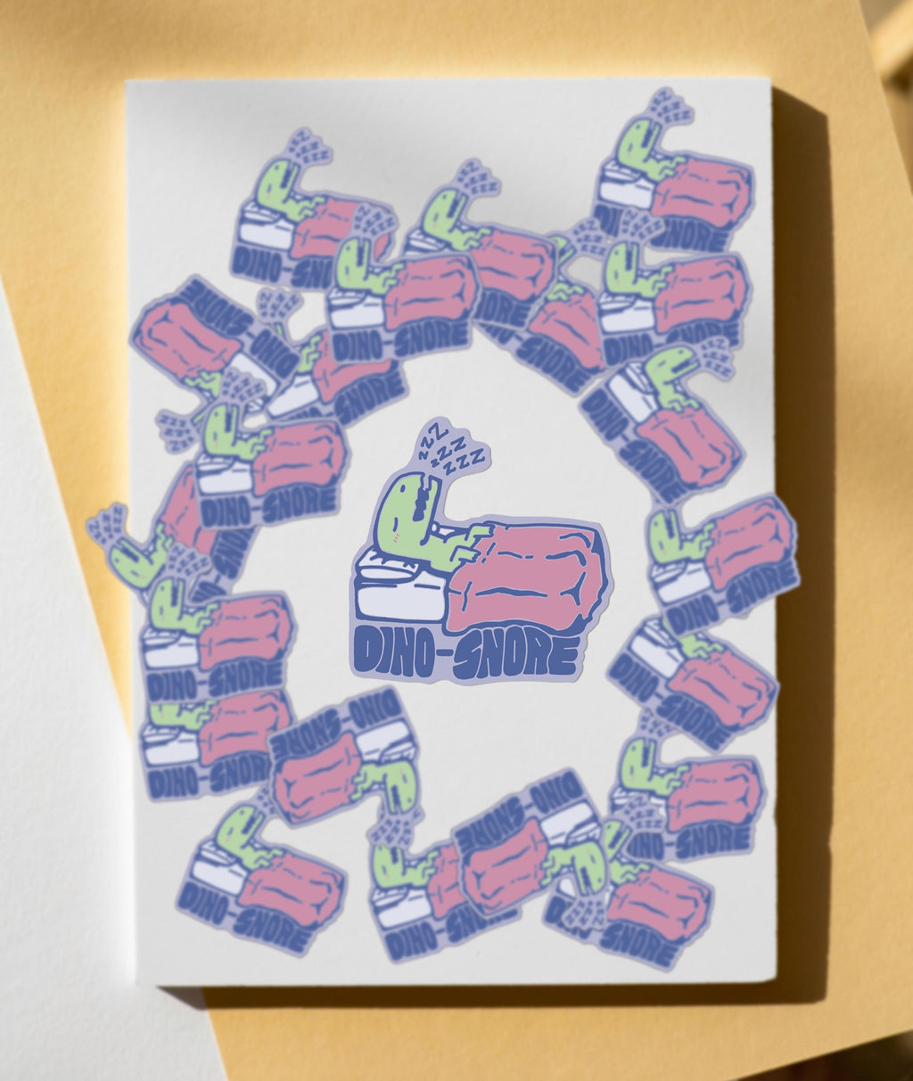 Dino-Snore Vinyl Sticker