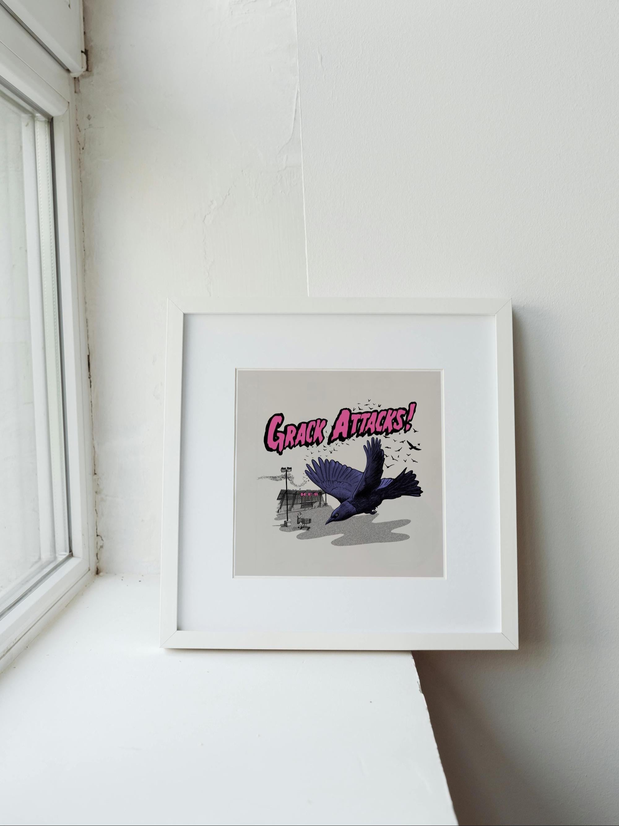 Grack Attacks! - 8x8 Art Print