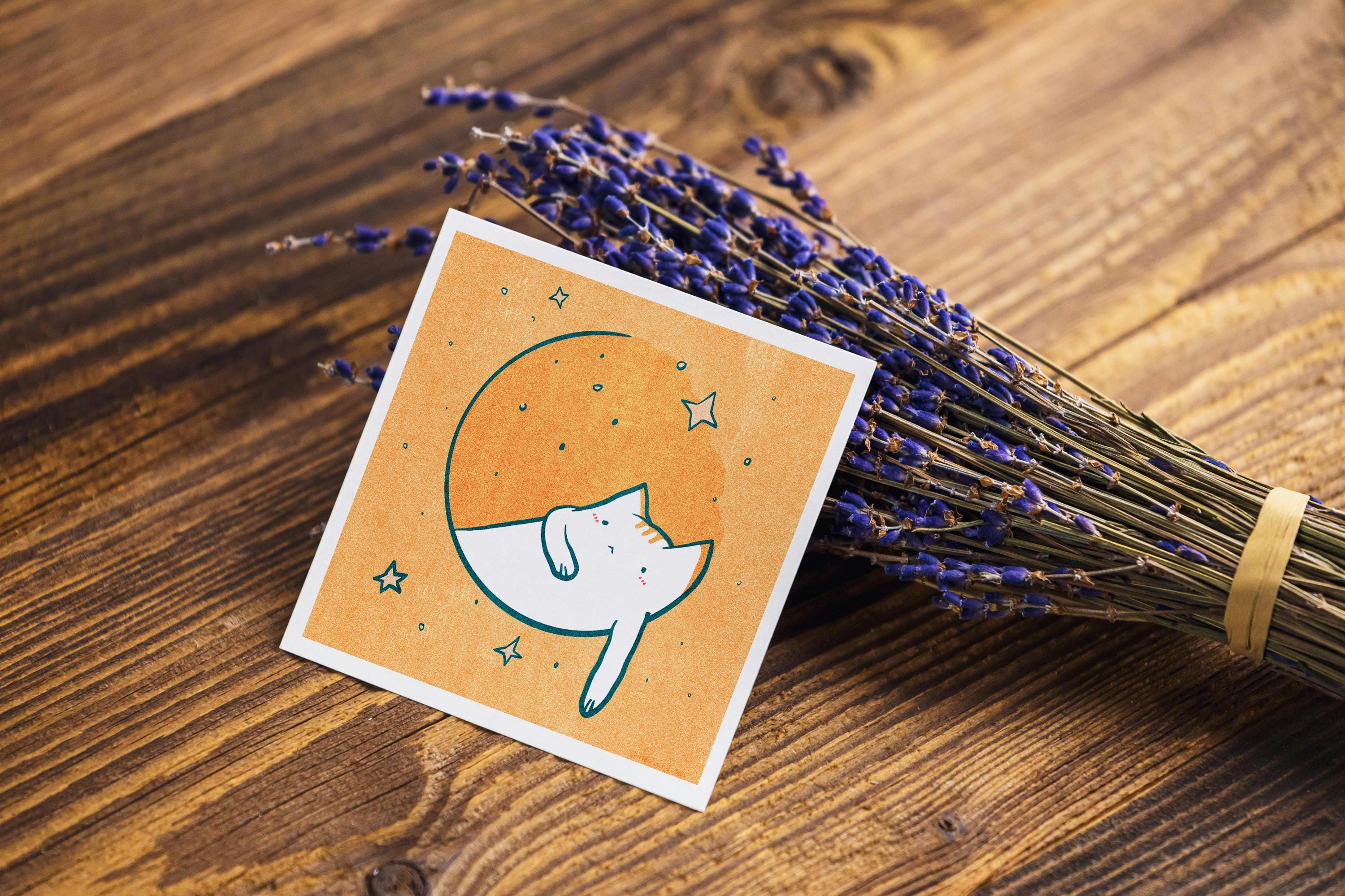 Cosmic Cat Mini Print
