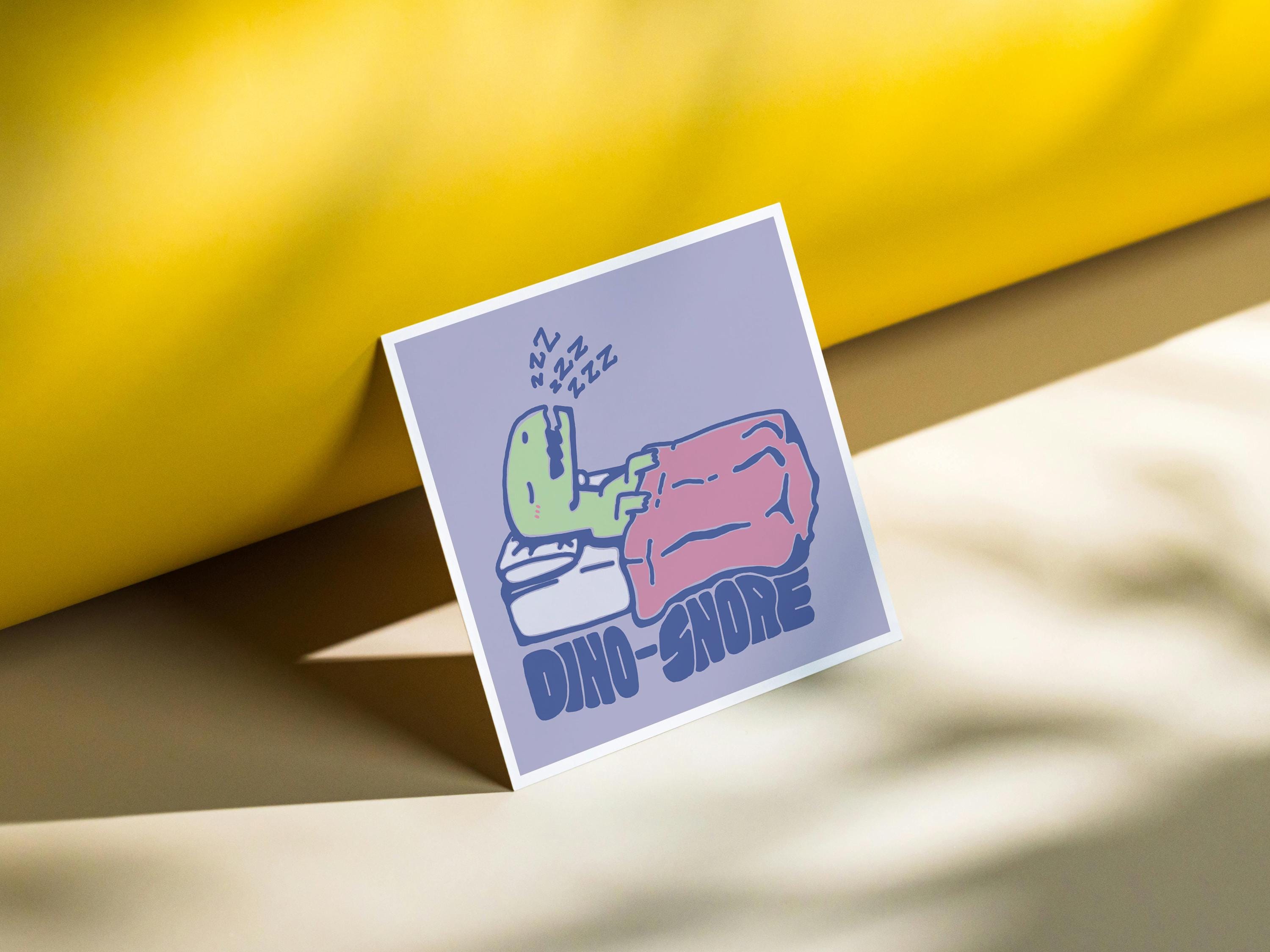 Dino-Snore Mini Print