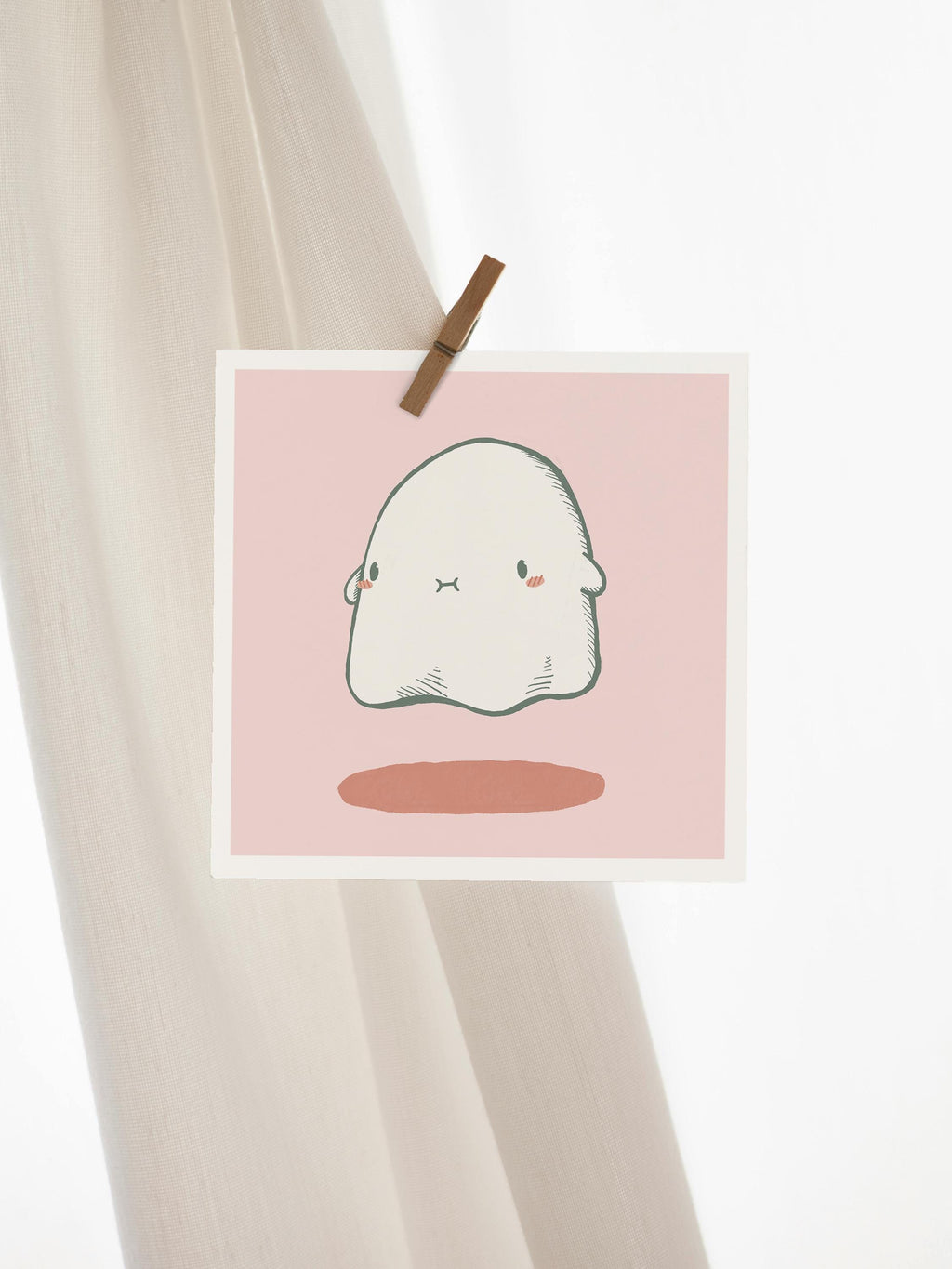Pink Ghost - Mini Print