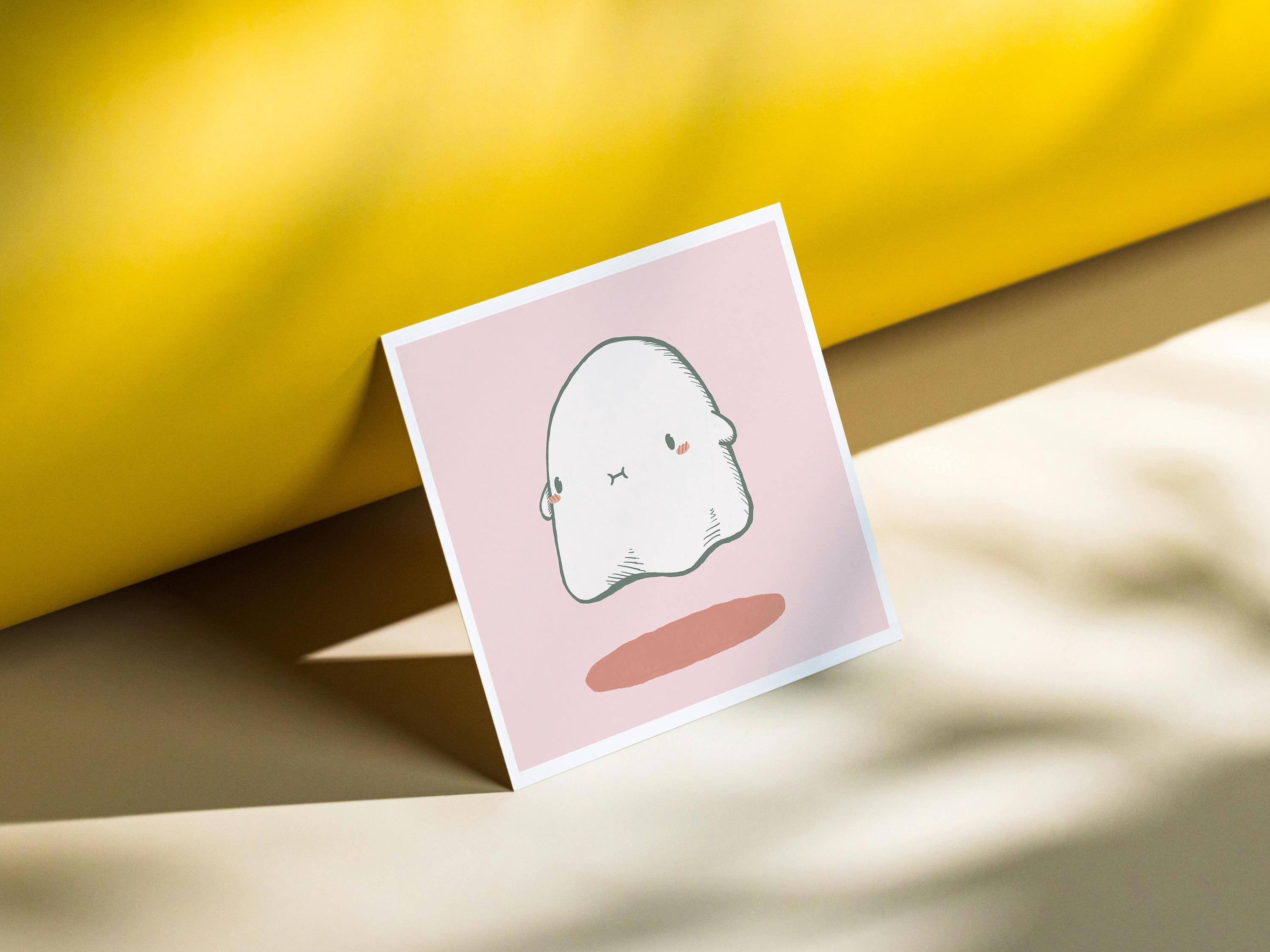 Pink Ghost - Mini Print