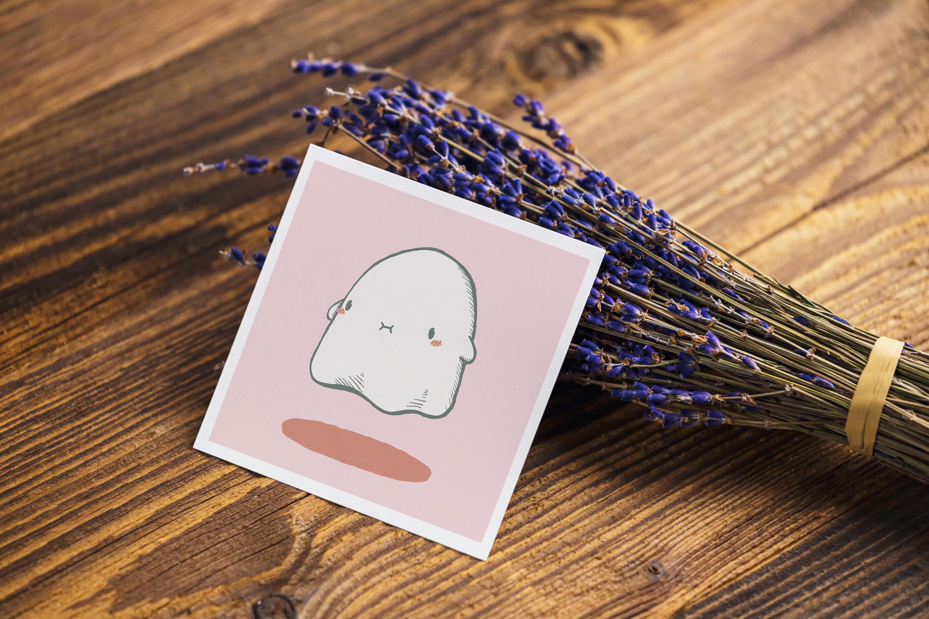 Pink Ghost - Mini Print