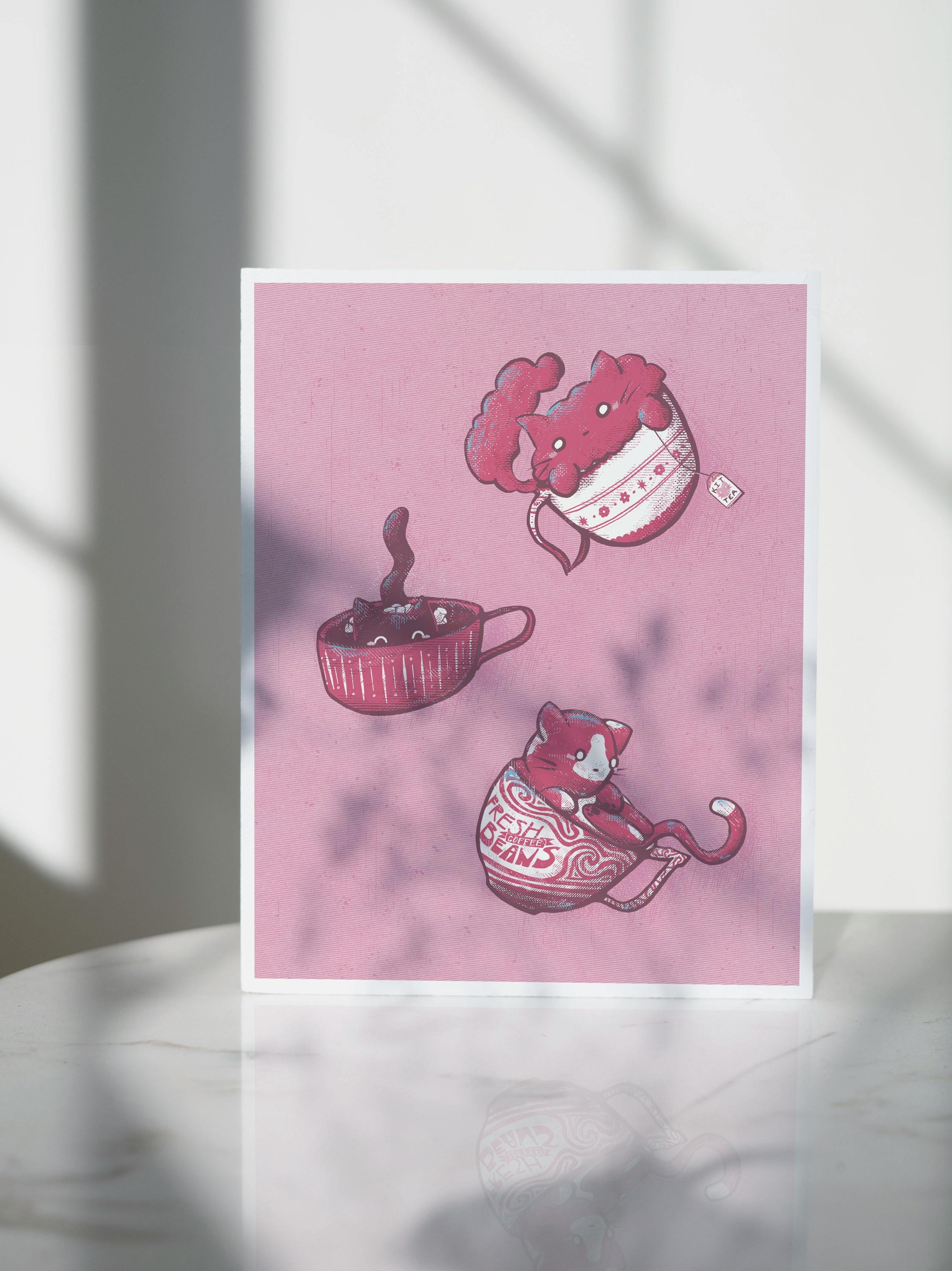 Kit-Teas - Art Print 11x14