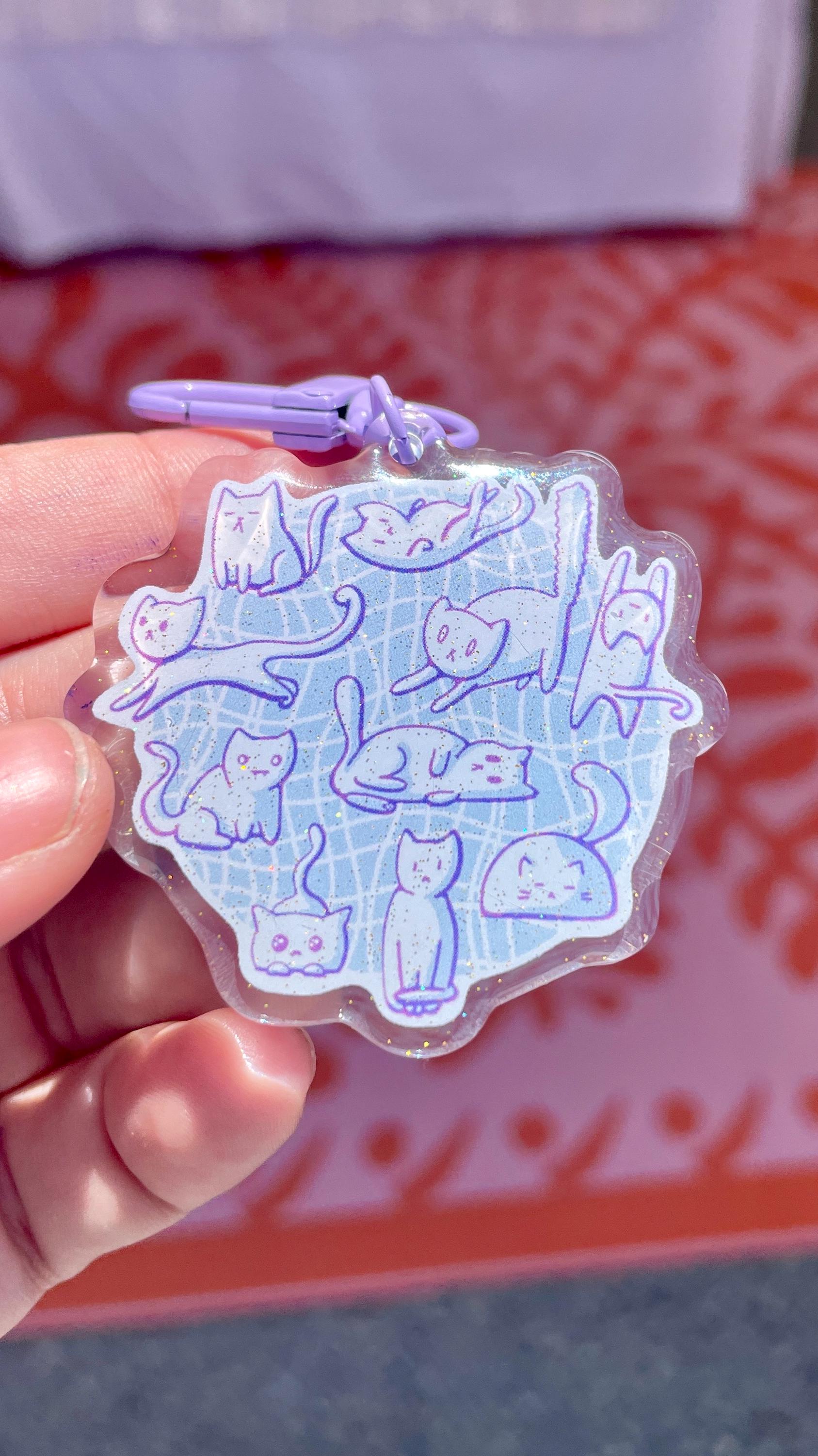 Circle of Cats - Acrylic Keychain