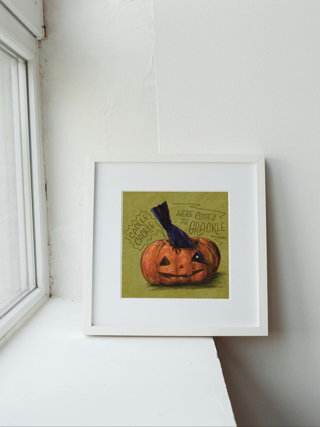 Cackle Cackle Grackle - 8x8 Art Print