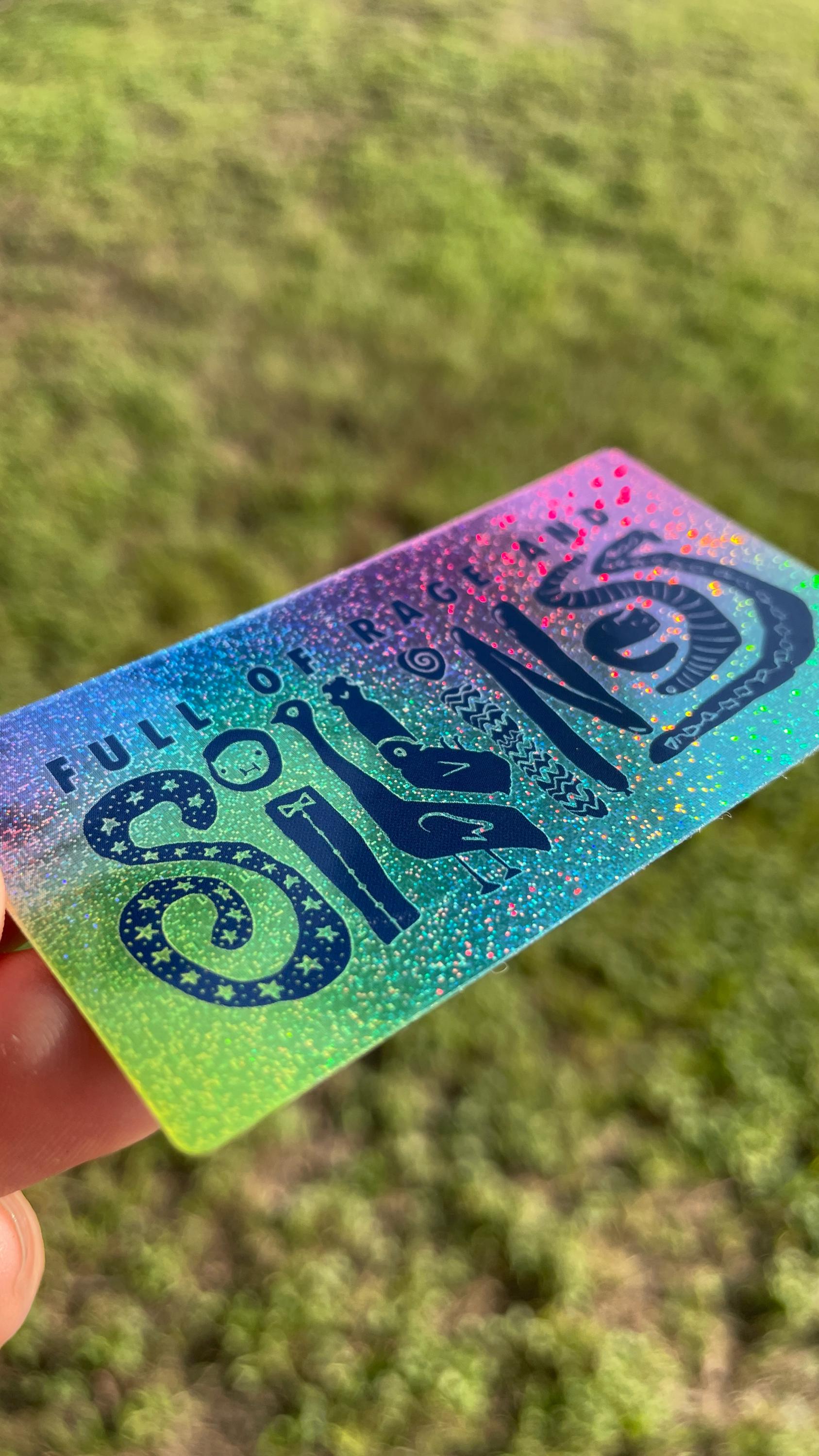 Full of rage and silliness - Sparkle Sticker