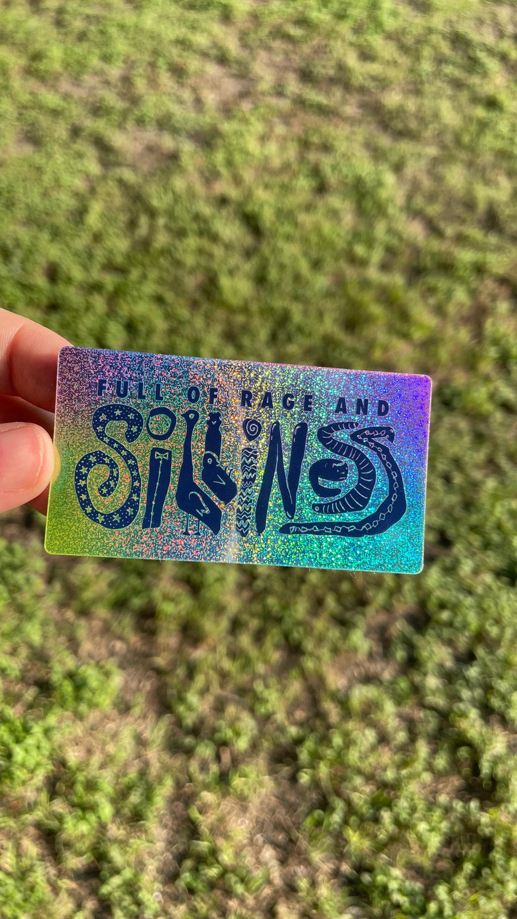Full of rage and silliness - Sparkle Sticker