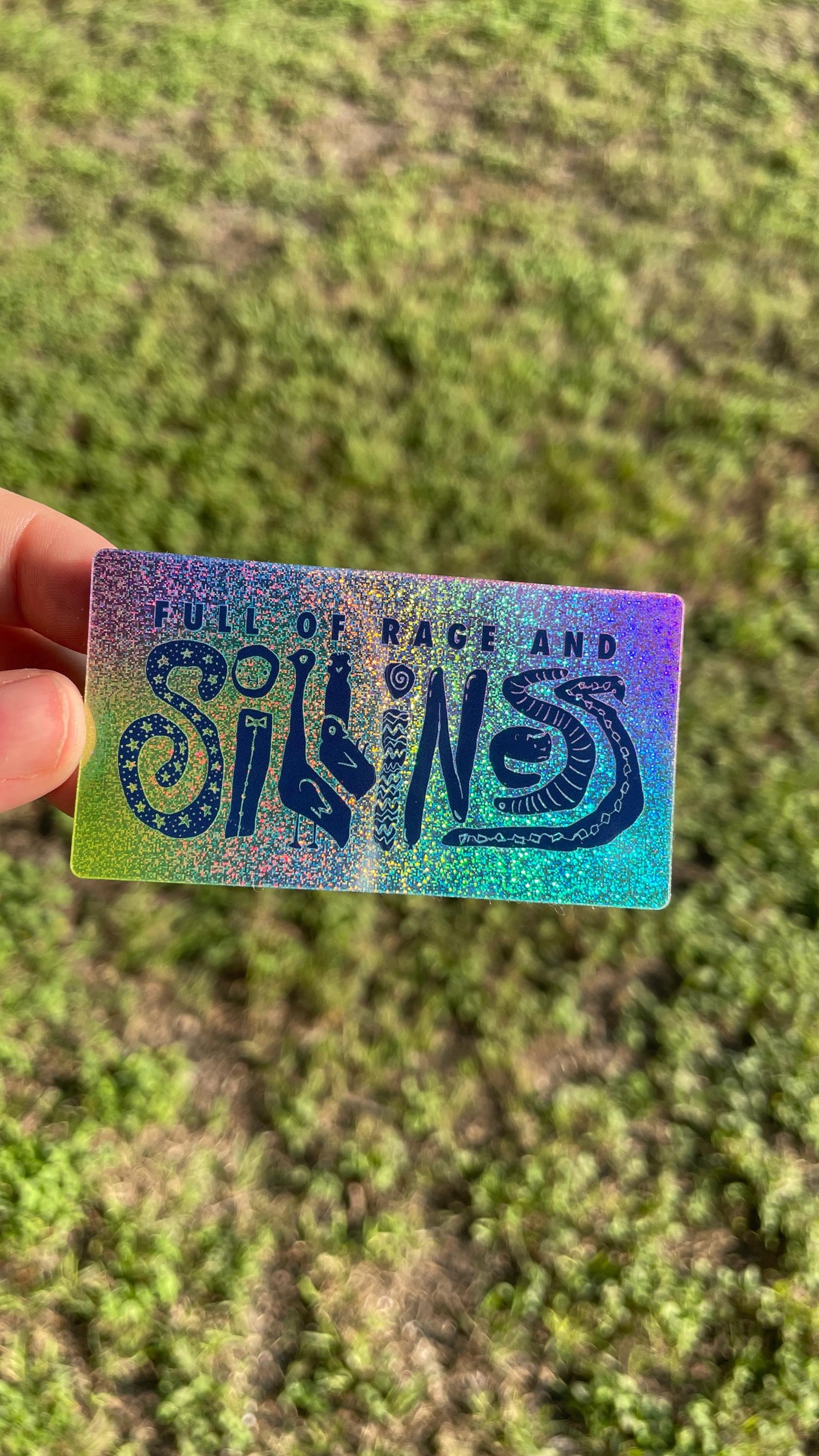 Full of rage and silliness - Sparkle Sticker