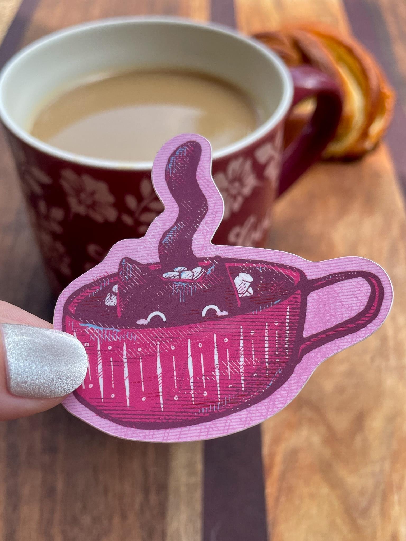Hot Cocoa Cup Kit-Tea - Waterproof Sticker
