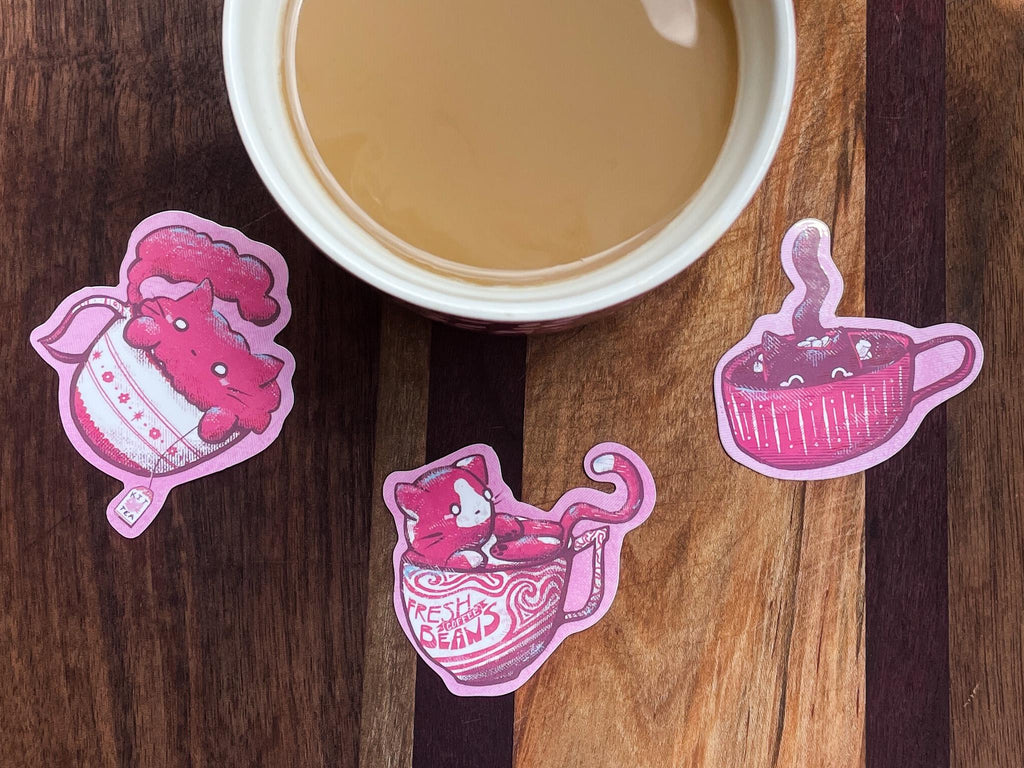 Hot Cocoa Cup Kit-Tea - Waterproof Sticker