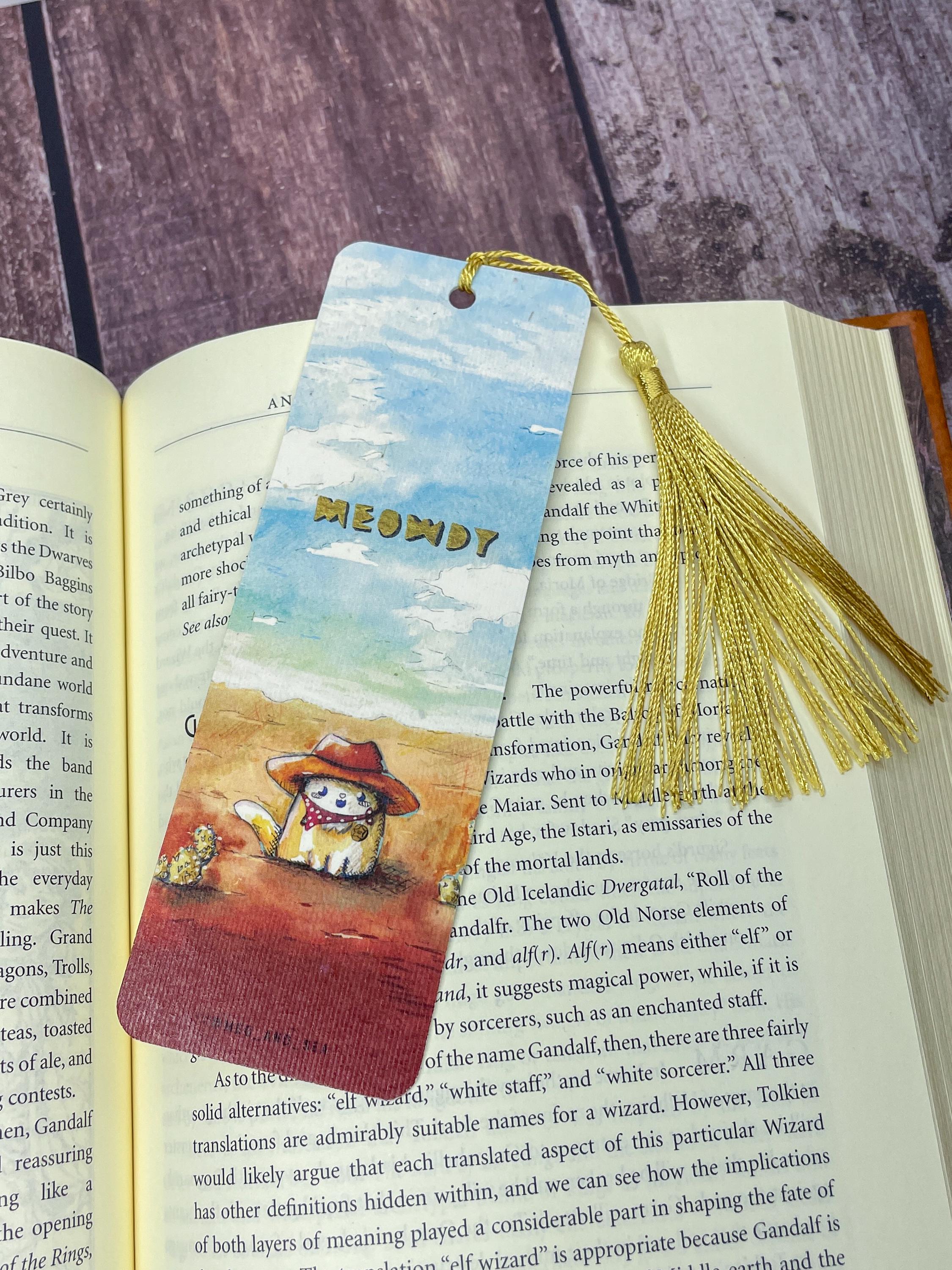 Meowdy Cowboy Cat Bookmark