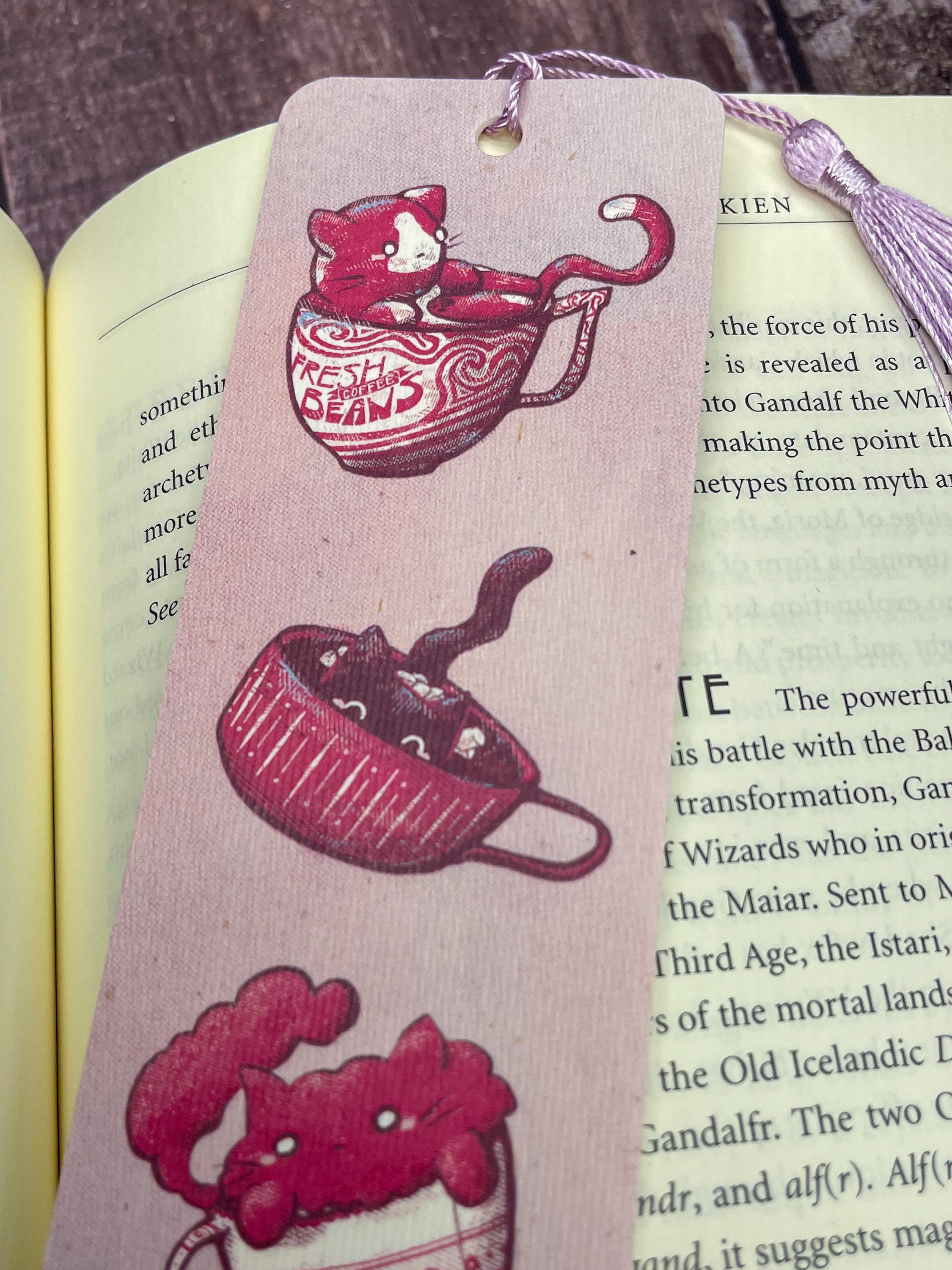 Kit Tea Cats Bookmark