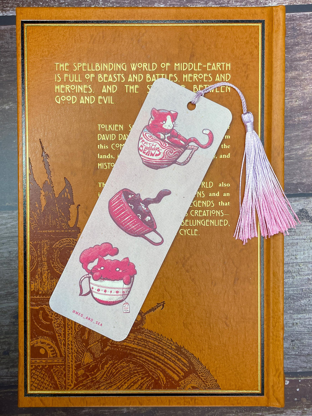 Kit Tea Cats Bookmark
