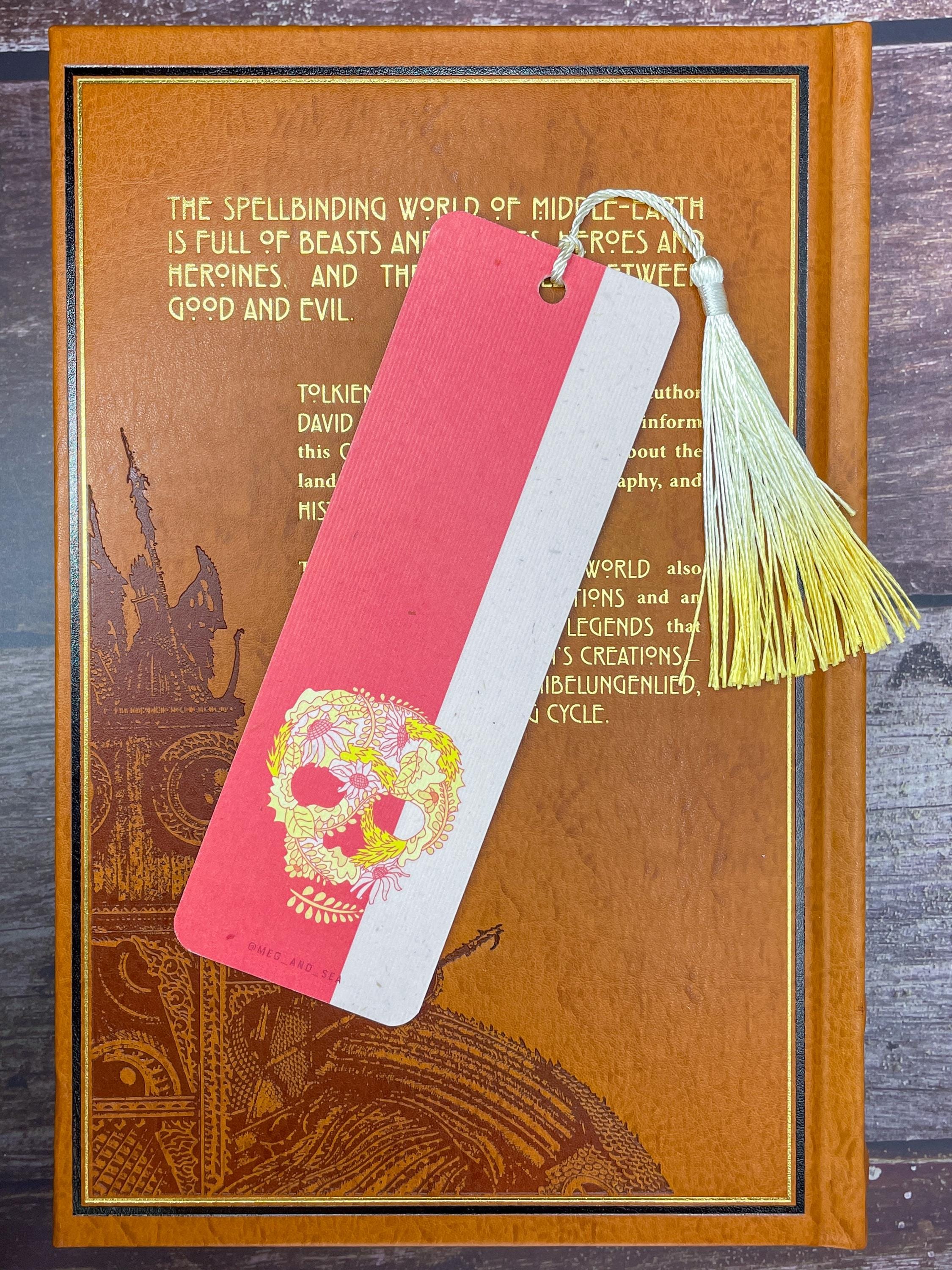 Floral Skull Bookmark