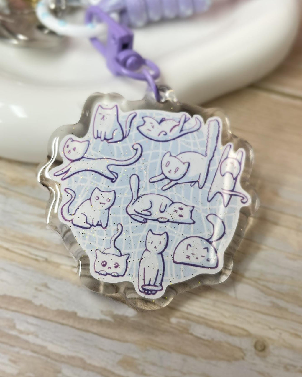 Circle of Cats - Acrylic Keychain