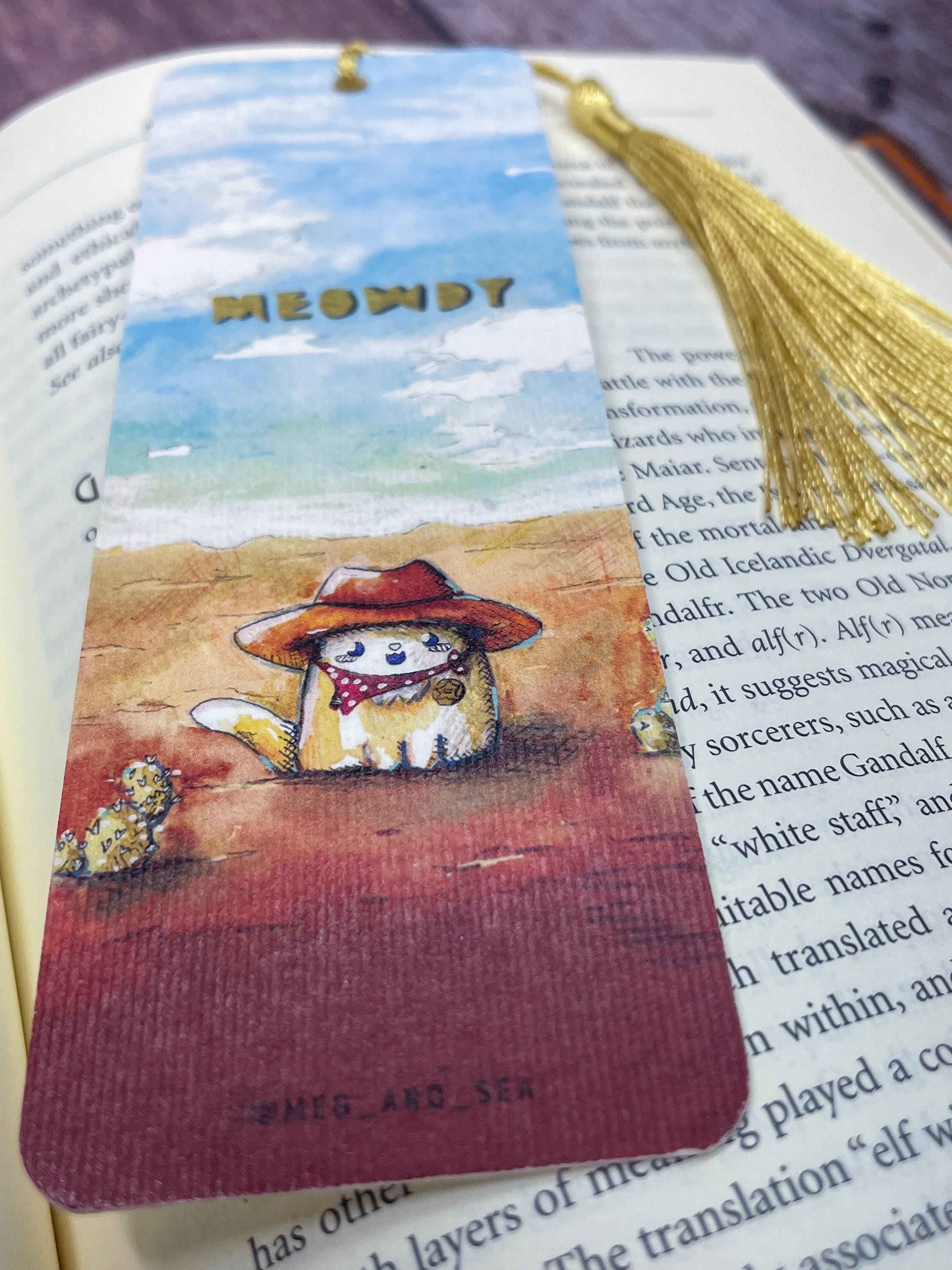 Meowdy Cowboy Cat Bookmark