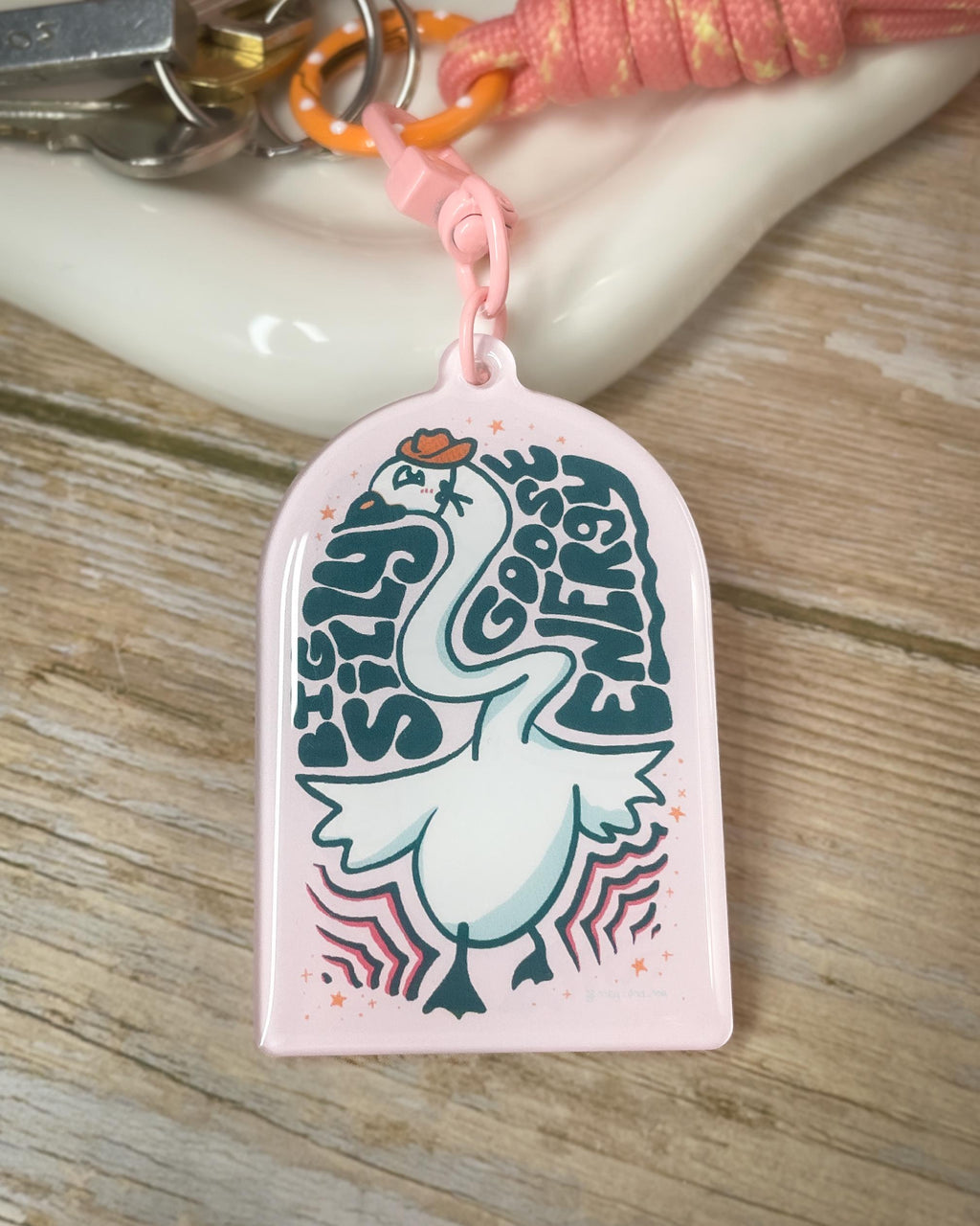 Big Silly Goose Energy - Keychain
