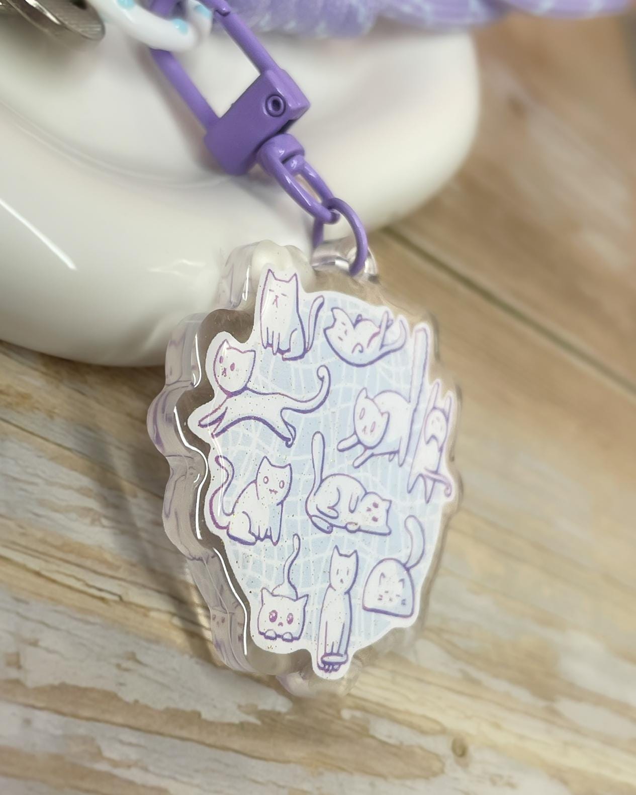 Circle of Cats - Acrylic Keychain