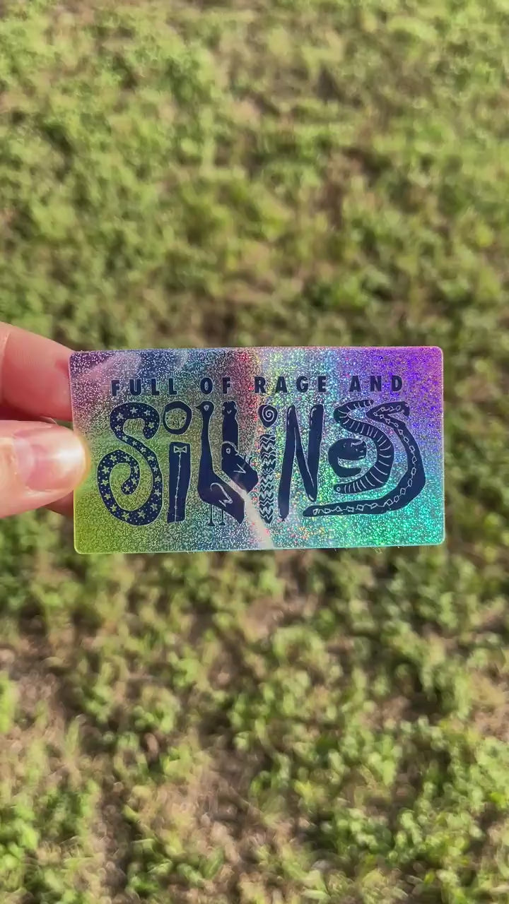Full of rage and silliness - Sparkle Sticker