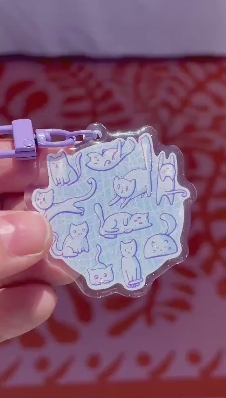 Circle of Cats - Acrylic Keychain